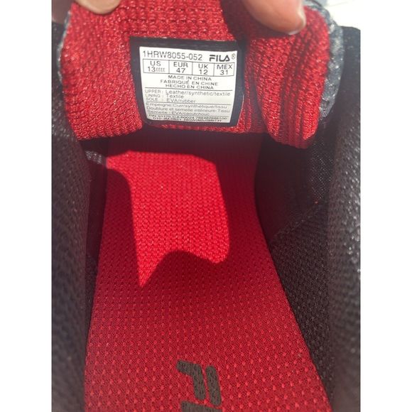 Fila Mens Windshift 15 1HRW8055-052 Gray Running Shoes Sneakers Size 13 EEEE NWT - Picture 7 of 7